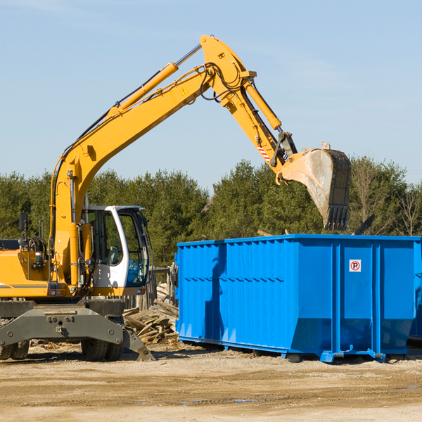 what size residential dumpster rentals are available in Hartman Colorado